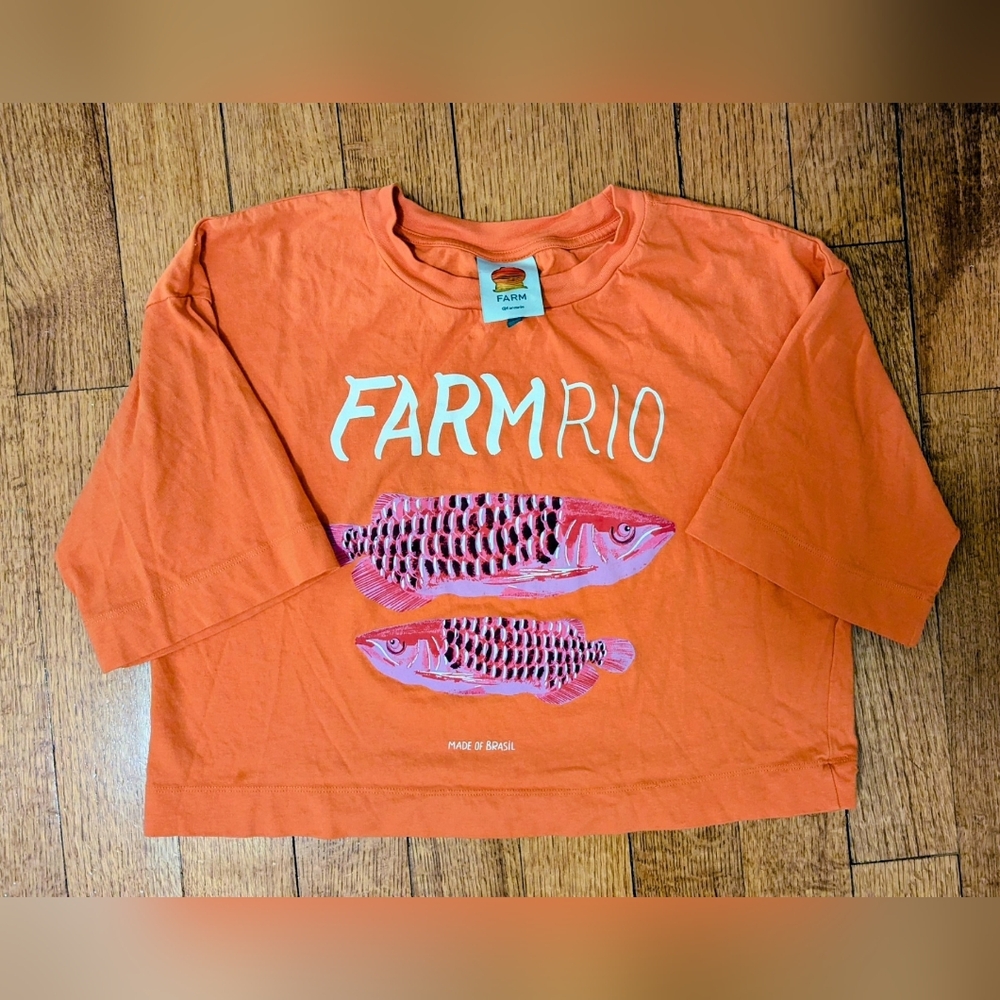 Farm Rio Boxy T Shirt Cotton Small